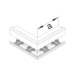 Product Drawing BRN70170A (asymétrique) Angle extérieur PVC
