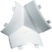 L27799010 T-Stück schnittkaschierend aus PVC zu Eckkanal EK 40x40mm reinweiß