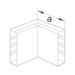 Product Drawing FB80130 Angle intérieur PVC