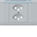 WH22625403G EB Frontset 2x T23 Ecoline mit Beschr. Hellgrau