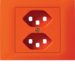 WH22625606G EB Frontset 2x T23 G3 kallysto Orange
