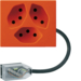 WH37732106D FLF Steckdose 3xT13 Technofil L1 Orange