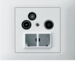 WH52547700T ka EB HMS Antennendose R/TV/Daten 1GHz 10.5dB G3 Ultraweiss